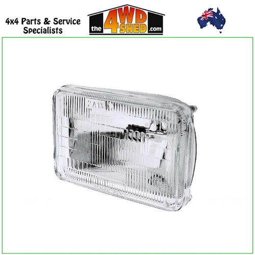 Rectangle Sealed Beam Headlight 165 x 100mm 60/40 Watt High & Low Beam 3 Pin