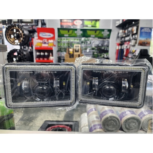 PURPLE Custom LED Headlights 4 x 6 inch 2pk - CLEARANCE