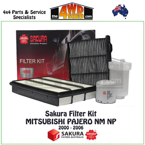 Sakura Filter Kit Mitsubishi Pajero NM NP 3.5l 3.8l Petrol 2000-2006