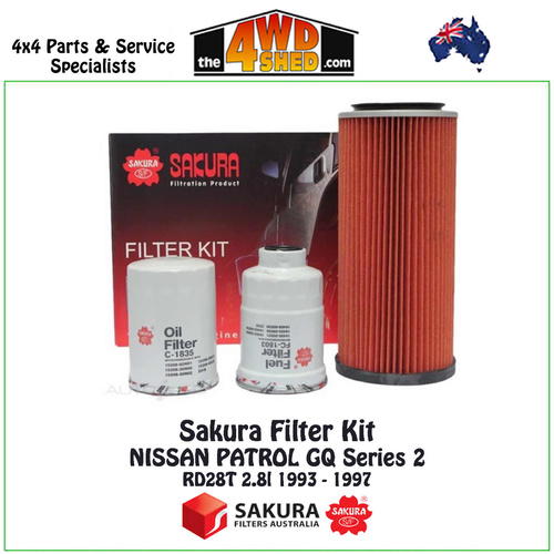 Sakura Filter Kit Nissan Patrol GQ Y60 RD28T 2.8l 1993-1997