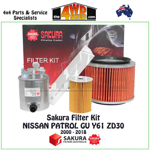 Sakura Filter Kit Nissan Patrol GU Y61 ZD 3.0l 2000-2018