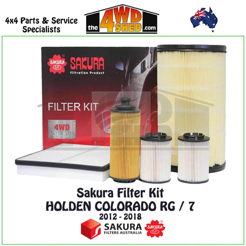 Sakura Filter Kit Holden Colorado RG 7 Trailblazer 2.5l 2.8l 2012-2018
