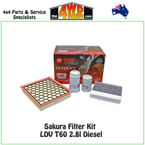 Sakura Filter Kit LDV T60 2.8l Diesel