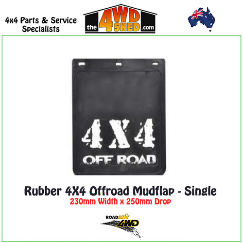Rubber 4x4 Offroad Mudflap 230 x 250mm