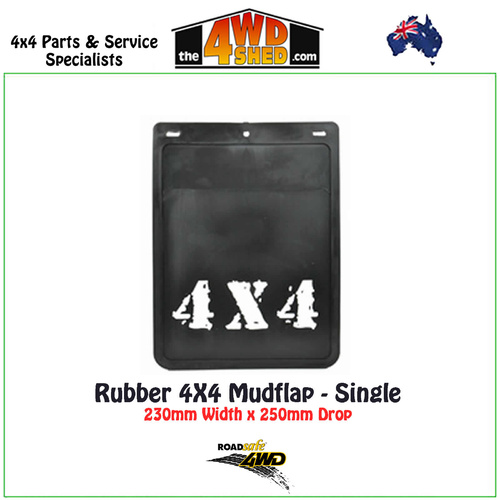 Rubber 4x4 Mudflap 230 x 250mm