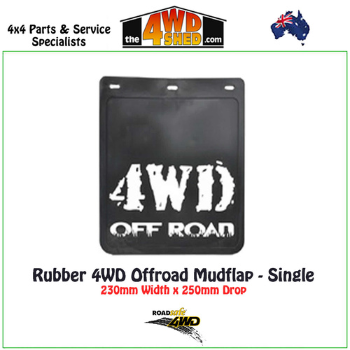 Rubber 4WD Offroad Mudflap 230 x 250mm