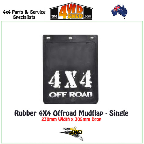 Rubber 4x4 Offroad Mudflap 230 x 305mm