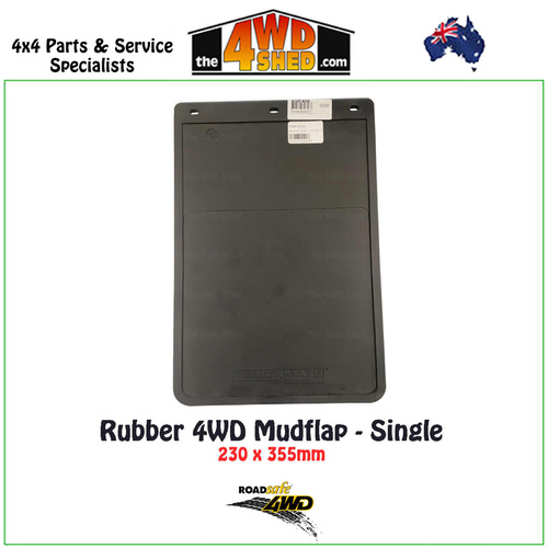 Rubber Black Mudflap 230 x 355mm