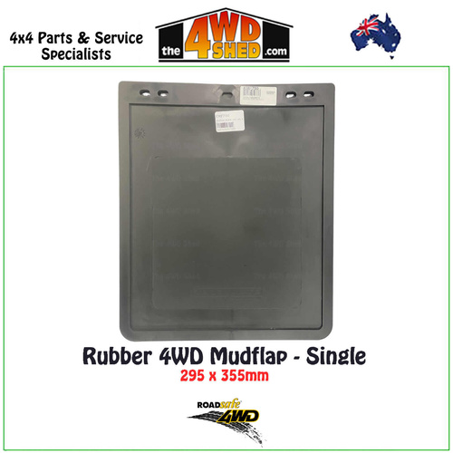 Rubber Black Mudflap 295 x 355mm