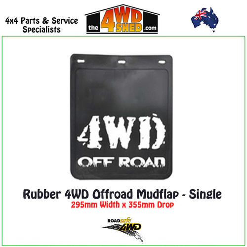 Rubber 4WD Offroad Mudflap 295 x 355mm