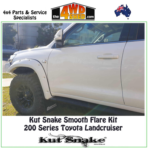 Kut Snake Smooth Finish Flare Kit Toyota 200 Series Landcruiser UTE KIT