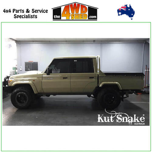 Kut Snake Standard Flare Kit - 79 Series Landcruiser Dual Cab Well Body FULL KIT