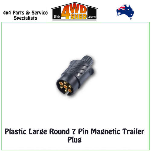 Plastic Large Round 7 Pin Magnetic Trailer Plug