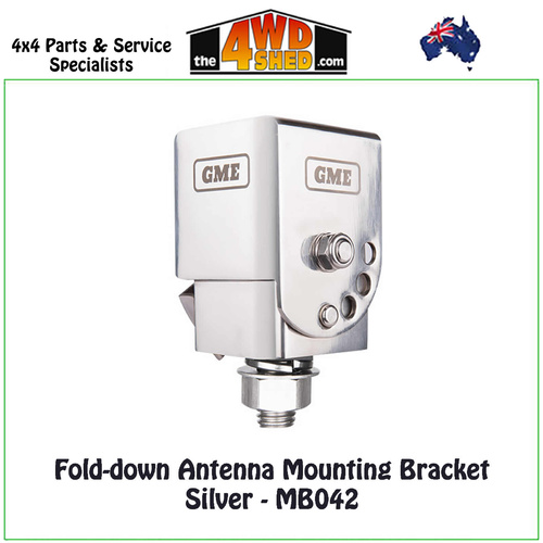 GME Fold-down Antenna Mounting Bracket Silver