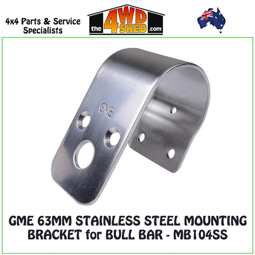 GME 63mm Stainless Steel Mounting Bullbar Bracket