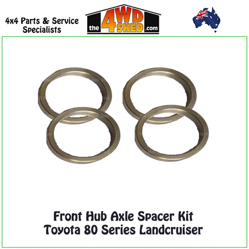 Front Hub Axle Spacer Kit Toyota 80 Series Landcruiser
