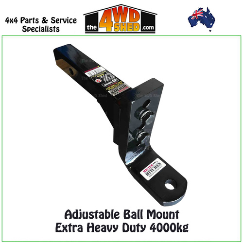 Adjustable Ball Mount Hitch Extra Heavy Duty 4000kg