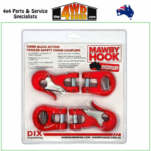 Mawby Trailer Safety Chain Hook Set 3500kg