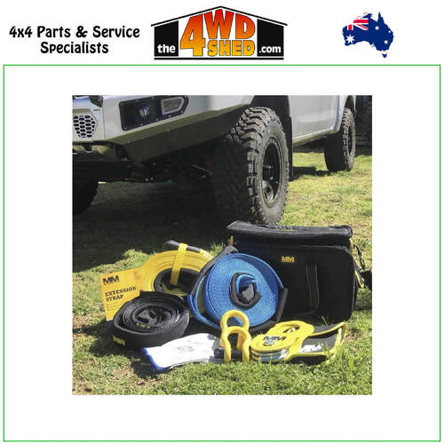 8 Piece Premium Recovery Kit 8000kg inc Heavy Duty Bag