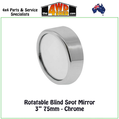 Rotatable Blind Spot Mirror 3" 75mm - Chrome