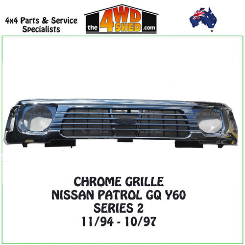 Nissan Patrol GQ Chrome Grille 11/94-10/97