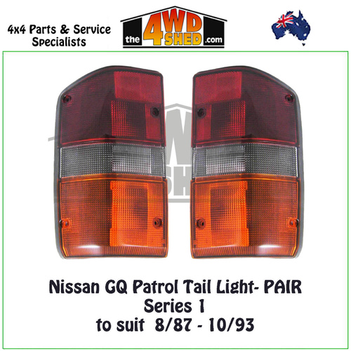 Nissan GQ Patrol Series 1 Tail Lights 8/87-10/93 - Pair