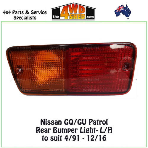 Nissan GQ GU Patrol Rear Bumper Light - LH