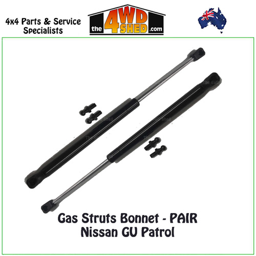 Bonnet Gas Struts Nissan GU Patrol (Pair)