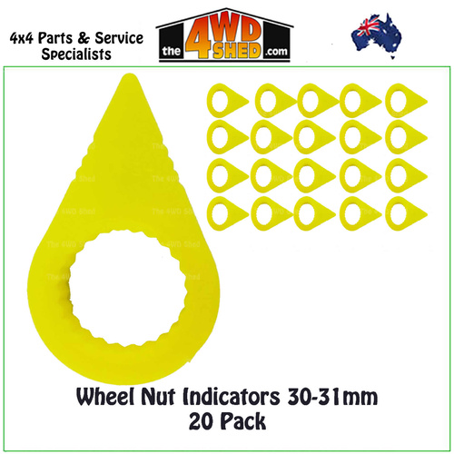 Wheel Nut Indicators 30-31mm - 20 Pieces