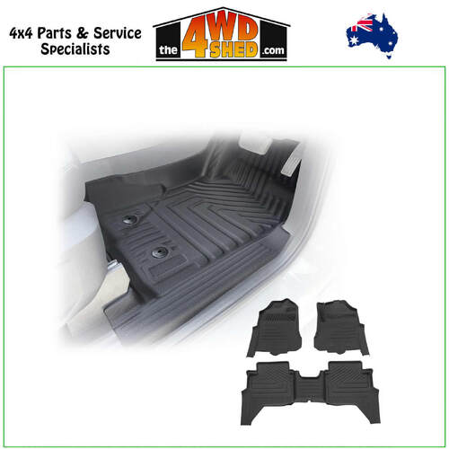 5D TPE Molded Floor Mats Ford Ranger Next Gen Dual Cab 2022+