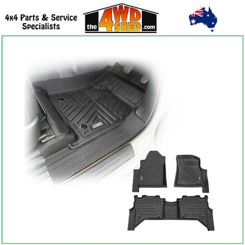 5D TPE Molded Floor Mats Toyota Hilux N90 Dual Cab 2025-On Manual Trans