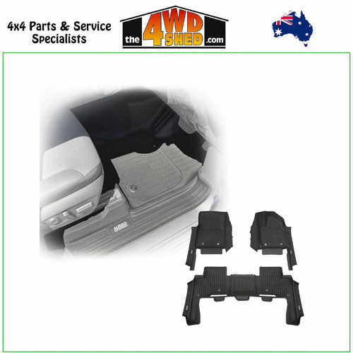 Premium Injection Molded 7D TPE Floor Mats Toyota Landcruiser 300 Series
