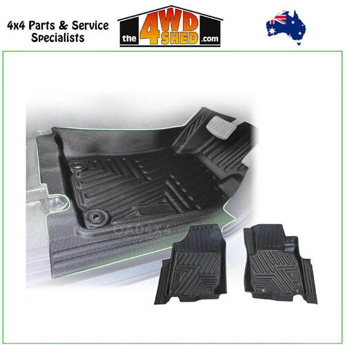 5D TPE Molded Floor Mats Mitsubishi Triton MQ MR Single Extra Cab 2015-2024