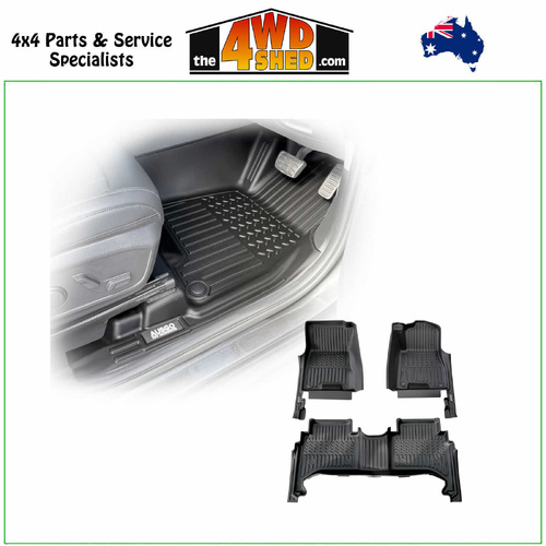 7D TPE Molded Floor Mats KIA Tasman 2025-On