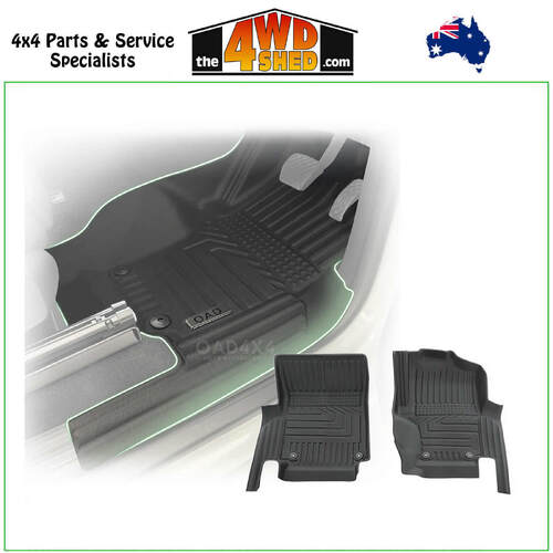 5D TPE Molded Floor Mats Volkswagen Amarok 2H Single Cab 2009-2022