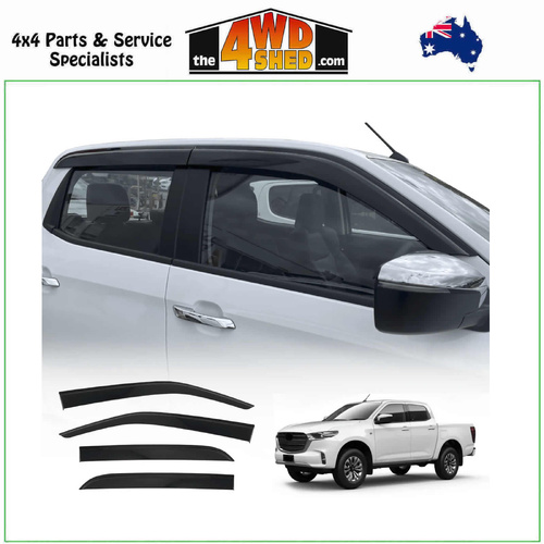 Injection Molded Weather Shields Mazda BT50 TF Dual Cab 2020-On