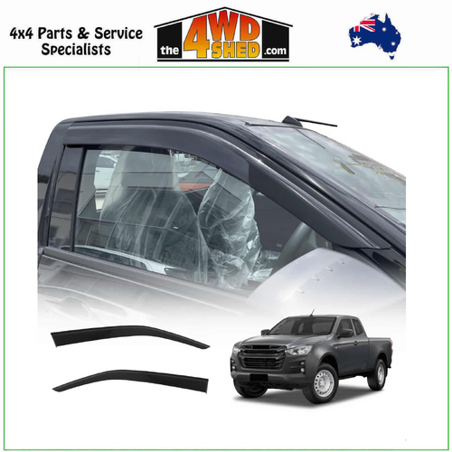 Injection Molded Weather Shields Isuzu DMAX Single & Extra Cab 2020-On