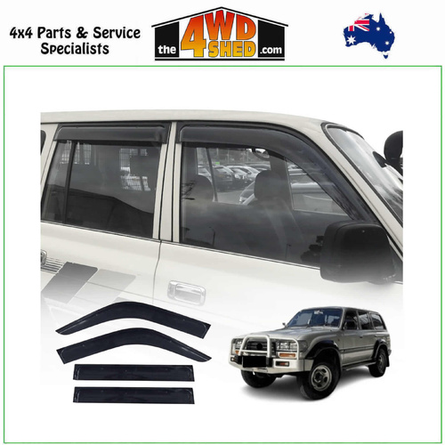 Injection Molded Weather Shields Toyota Landcruiser 80 Series