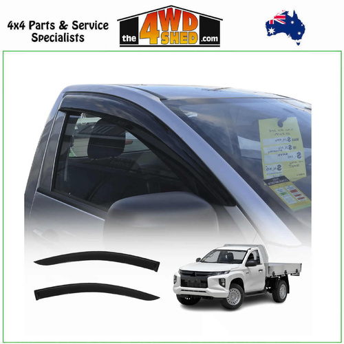 Injection Molded Weather Shields Mitsubishi Triton MQ MR Single Cab 2015-2024