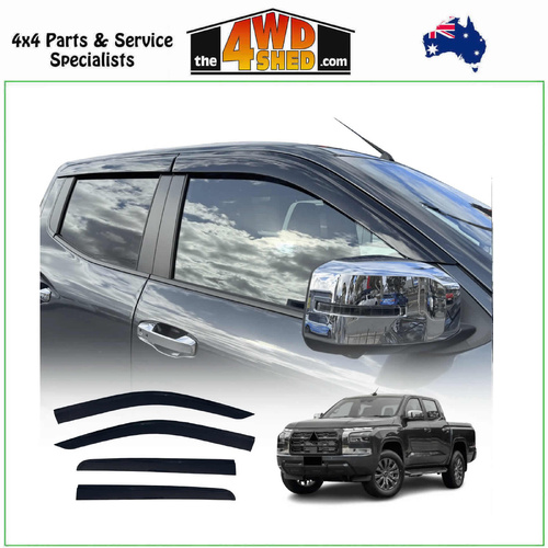 Injection Molded Weather Shields Mitsubishi Triton MV Dual Cab 2024-On