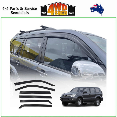 Injection Molded Weather Shields Toyota Landcruiser Prado 120 Series