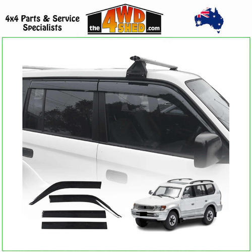 Injection Molded Weather Shields Toyota Landcruiser Prado 90 95 Series