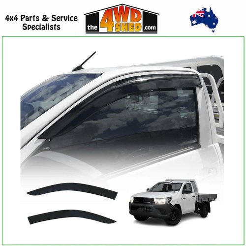Injection Molded Weather Shields Toyota Hilux Single Cab 2015-On
