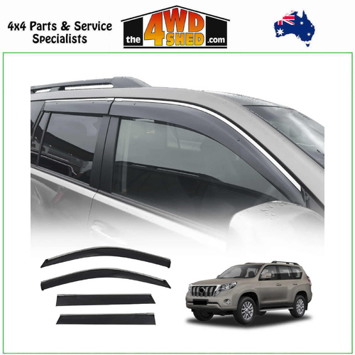 Stainless Edge Weather Shields Toyota Prado 150 Series 2009-2024