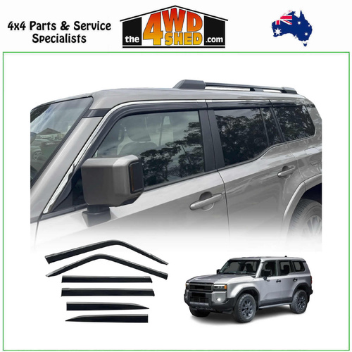 Stainless Edge Weather Shields Toyota Prado 250 Series 2024-On