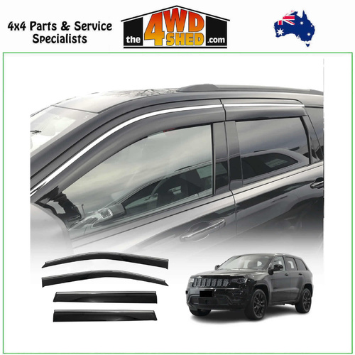 Stainless Edge Weather Shields Jeep Grand Cherokee WK 2010-2021