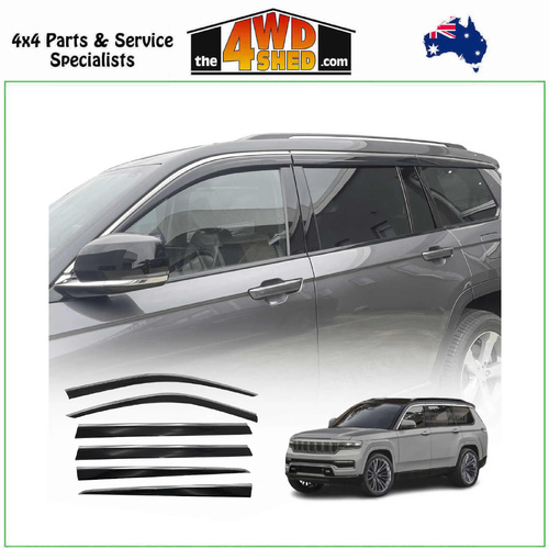 Stainless Edge Weather Shields Jeep Grand Cherokee WL 7 Seater 2021-On
