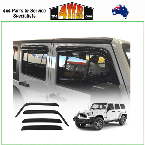 Weather Shields Jeep Wrangler JK Series 4 Door 2007-2018