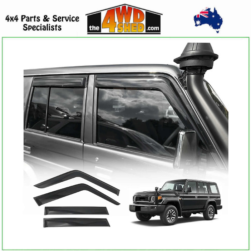 Weather Shields Toyota 76 78 79 Series Landcruiser 2007-On (4 Piece)