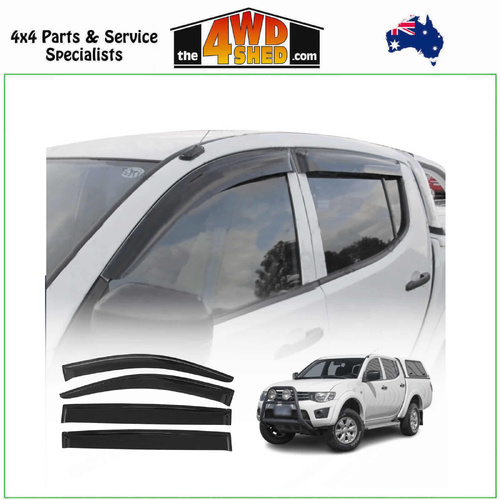 Weather Shields Mitsubishi Triton ML MN Dual Cab 2006-2015